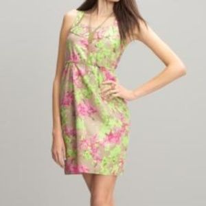 Banana Republic Silk Blend Sleeveless Floral Dress